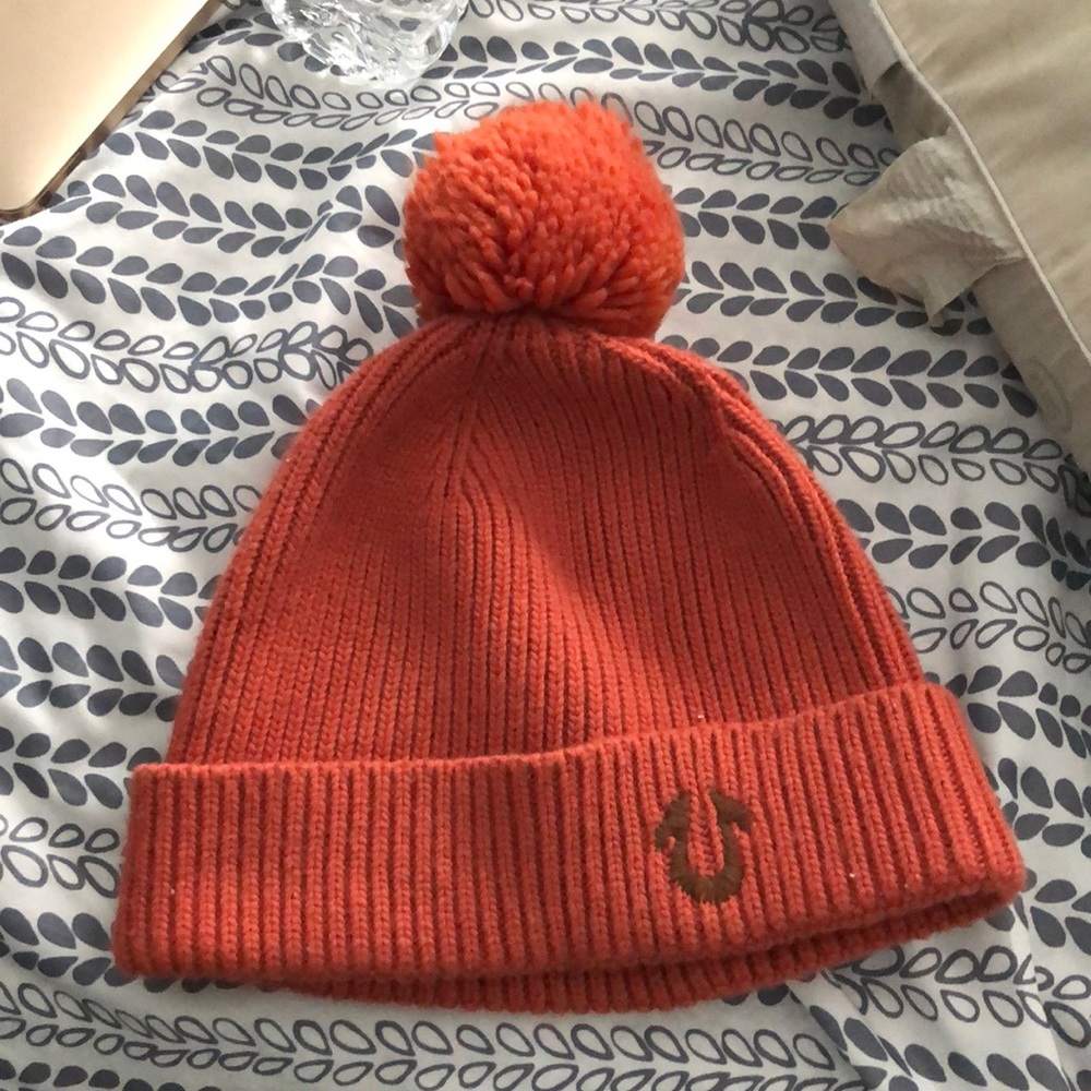 True Religion Pom Beanie